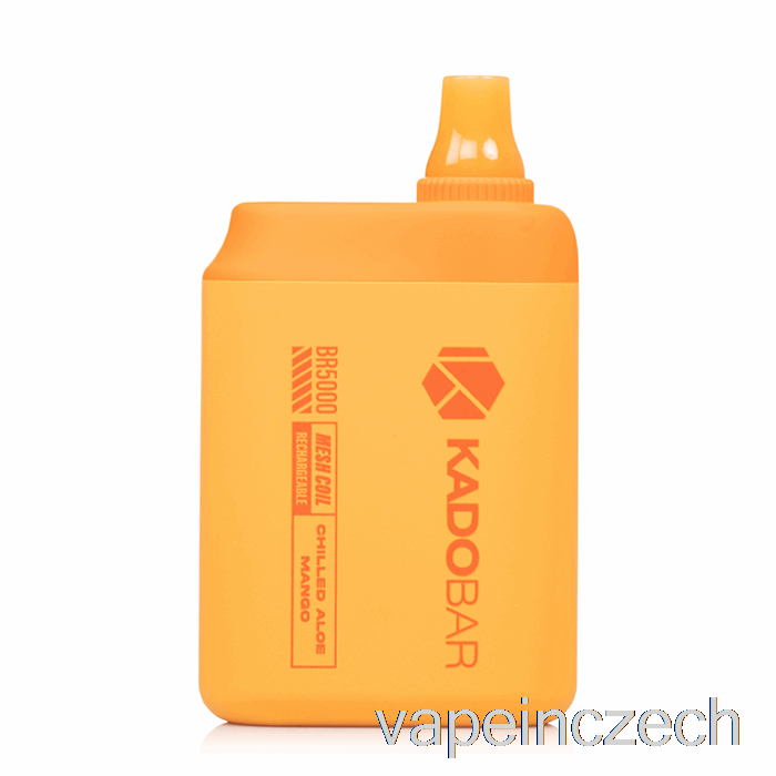 Kado Bar Br5000 Jednorázový Chlazený Aloe Mango Vape Bez Nikotinu